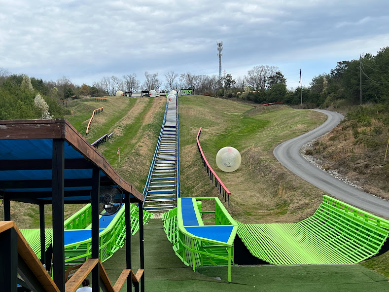 Zorbing at the Outdoor Gravity Park